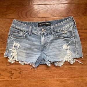 Distressed Jean Shorts - Size 2